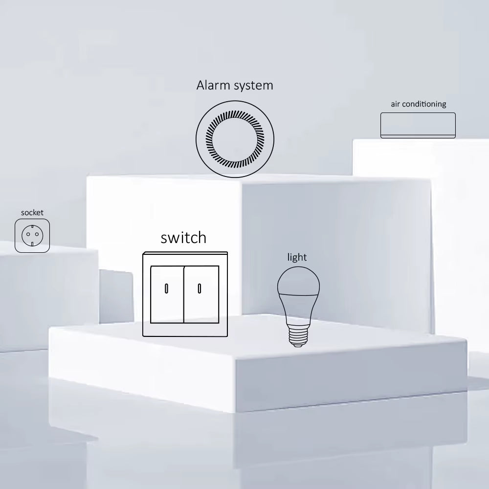 Tuya Wifi Smart Door and Window Sensor Wireless Contact Detector for Home Automation and Security System Door Sensor
