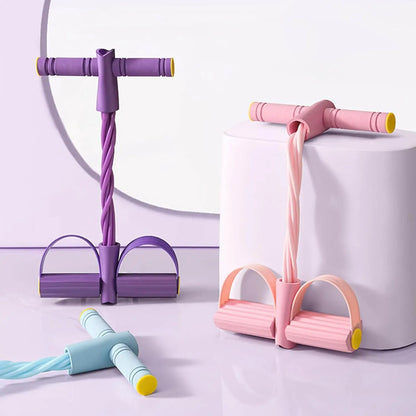 Elevate Your Home Workouts with the Fitness Resistance Bands Foot Ankle Puller Trainer - Perfect for Strength and Body Shaping!