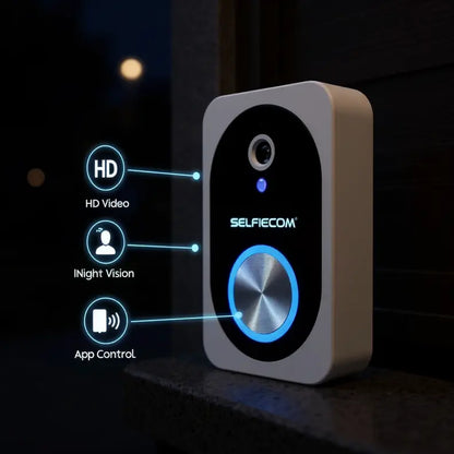 Elevate Your Home Security with Our 1080P HD Wireless Video Doorbell Camera - Smart AI Detection, Night Vision, and Real-Time Alerts!