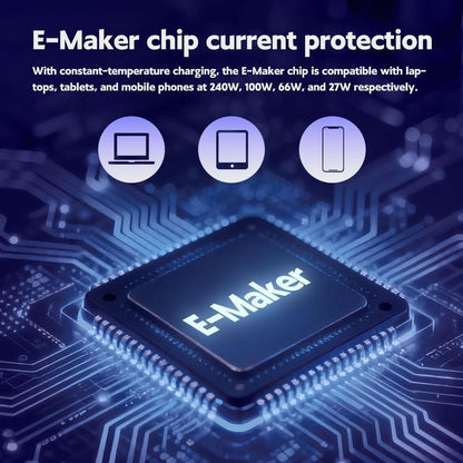 Revolutionary Invisible Holder Charger Cable & Stand - 240W Super Fast Charging for Gaming, Office, and Travel - Compatible with Type-C Devices