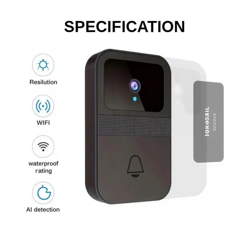 Elevate Your Home Security with Our 1080P HD Wireless Video Doorbell Camera - Smart AI Detection, Night Vision, and Real-Time Alerts!