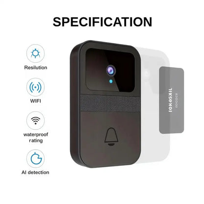 Elevate Your Home Security with Our 1080P HD Wireless Video Doorbell Camera - Smart AI Detection, Night Vision, and Real-Time Alerts!