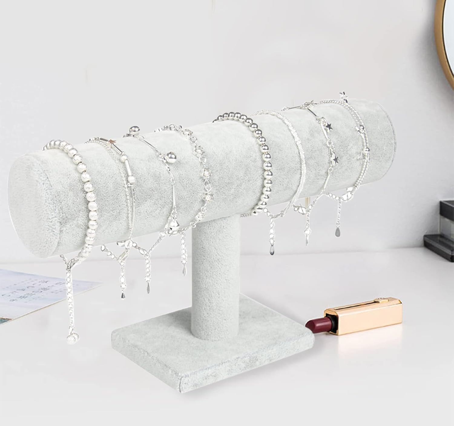 Necklace Jewelry Display Jewelry Stand Hovering T-Bar Bracelet Holder for Home Organization