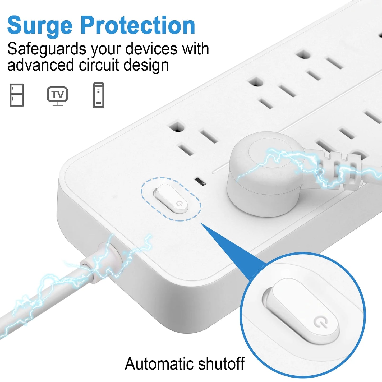 Travel Power Strip, 4Ft Flat Power Strip with USB Ports, Plug Power Strip with 6 Outlets 4 USB Ports (1 Type C), Non Surge Power Strip Cruise, Portable & Neat for Travel/Home /Office