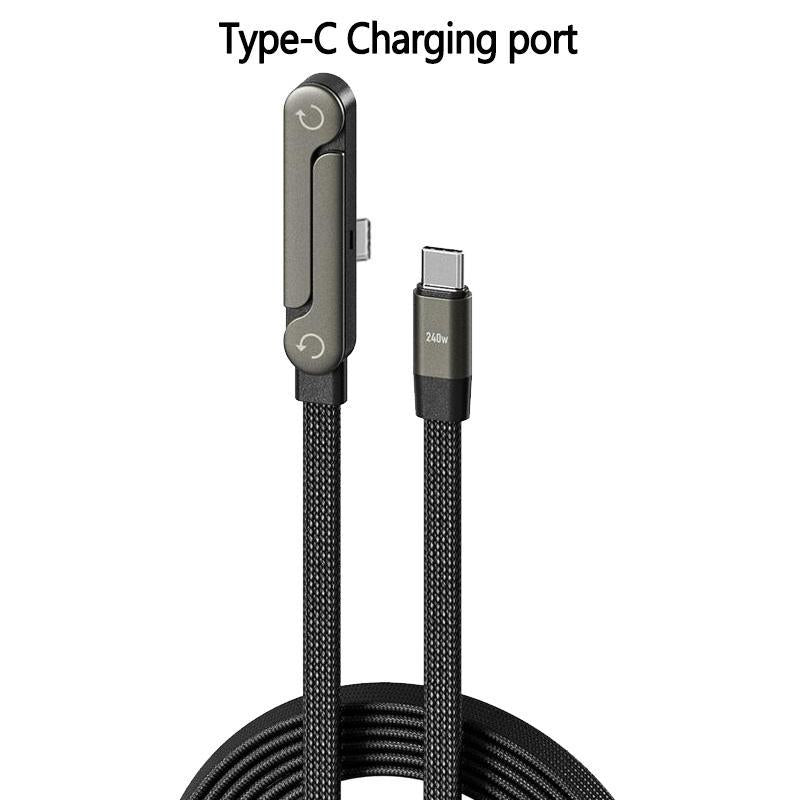 Revolutionary Invisible Holder Charger Cable & Stand - 240W Super Fast Charging for Gaming, Office, and Travel - Compatible with Type-C Devices