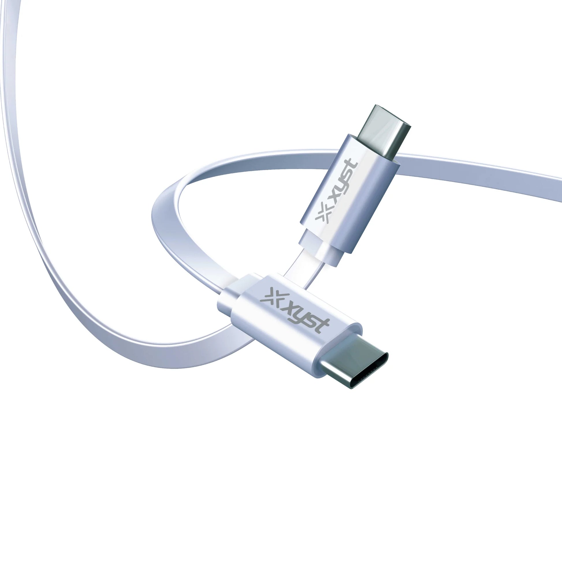 Xyst Flat USB-C to USB-C Charge and Sync Cable 4Ft