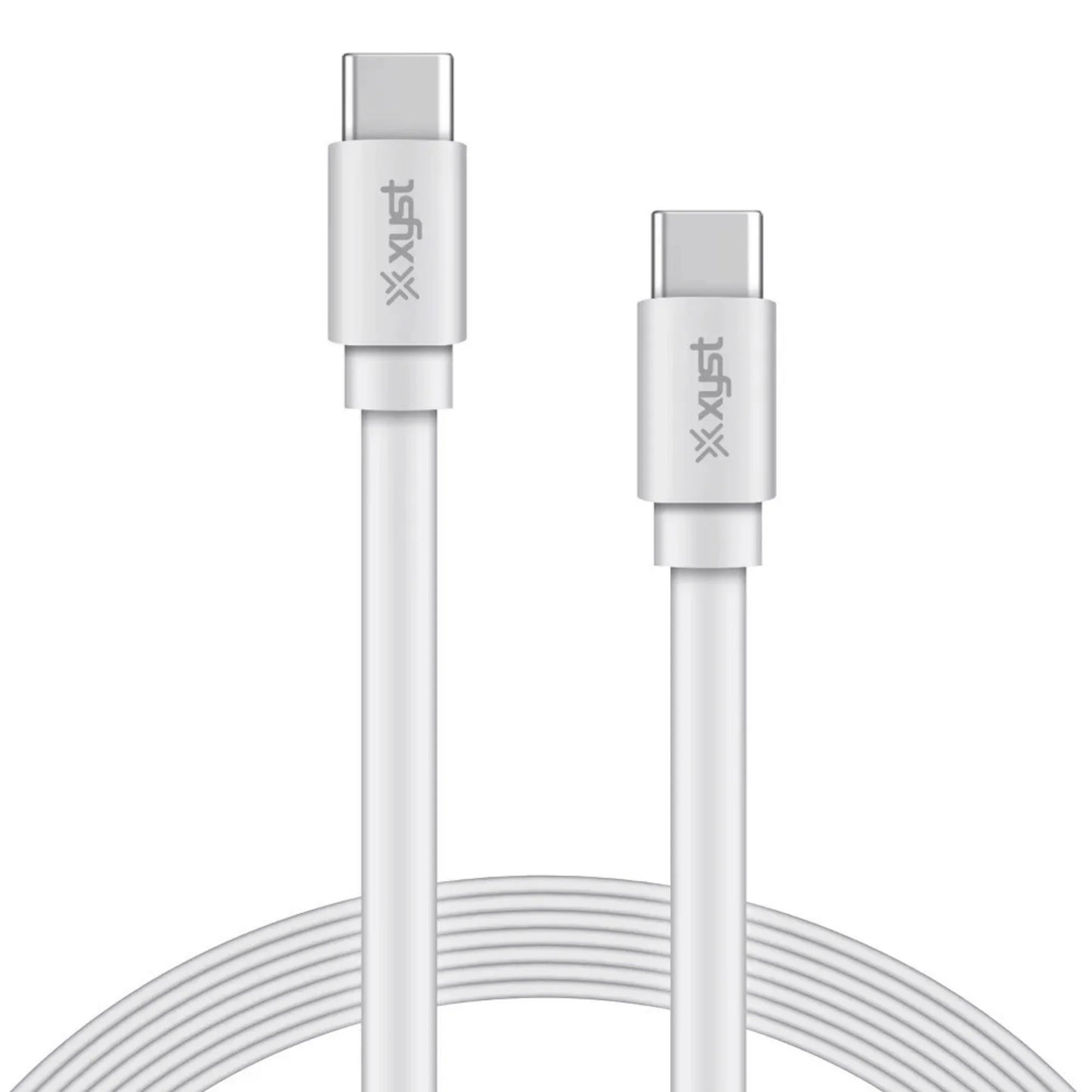 Xyst Flat USB-C to USB-C Charge and Sync Cable 4Ft