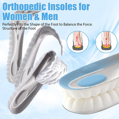 Experience Ultimate Comfort with 4D Cloud Insoles for Men and Women – Anti-Fatigue, Shock Absorbing, Foot Pain Relief!