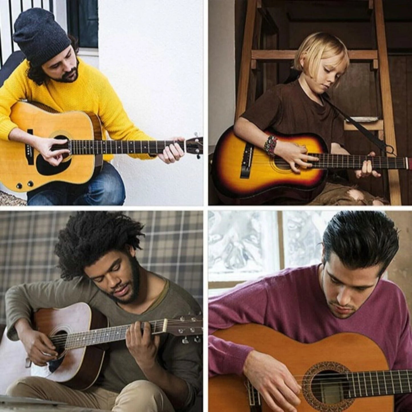 3 Sets of 6 Guitar Strings Replacement Steel String for Acoustic Guitar 1St-6Th