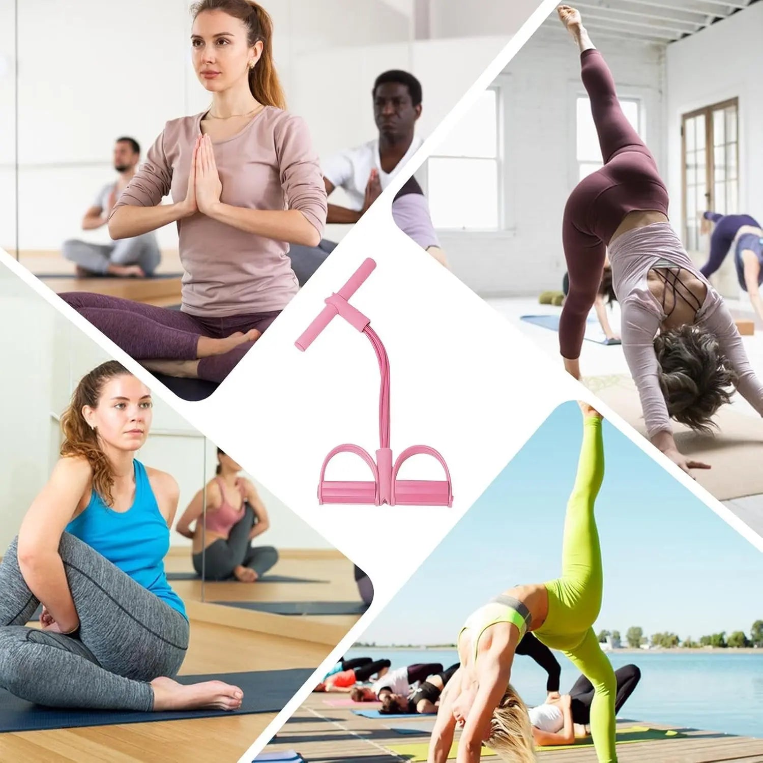 Elevate Your Home Workouts with the Fitness Resistance Bands Foot Ankle Puller Trainer - Perfect for Strength and Body Shaping!