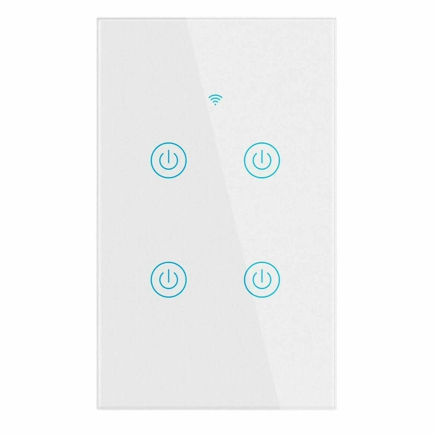 1/2/3/4 Gang Wifi Smart Wall Touch Light Switch Glass Panel for Alexa/Google APP